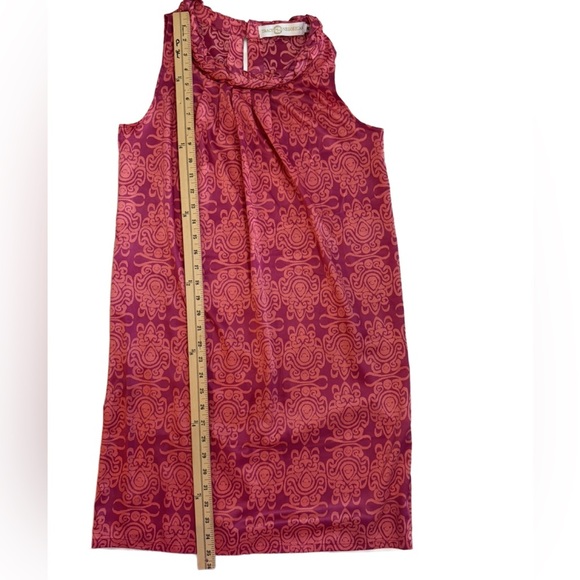 Tracy Negoshian Pink and Orange Patterned Dress, size Medium - Picture 7 of 7